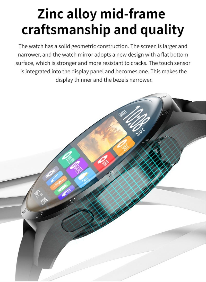 AROAQ - GT4 Pro Smart Watch Men IP68 NFC  AMOLED 360*360 HD Screen Heart Rate Bluetooth Call SmartWatch - Image 1