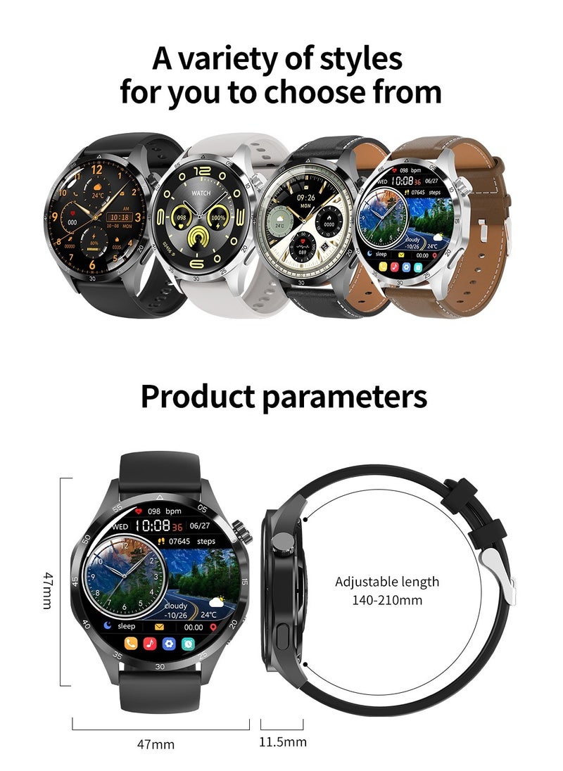 AROAQ - GT4 Pro Smart Watch Men IP68 NFC  AMOLED 360*360 HD Screen Heart Rate Bluetooth Call SmartWatch - Image 1