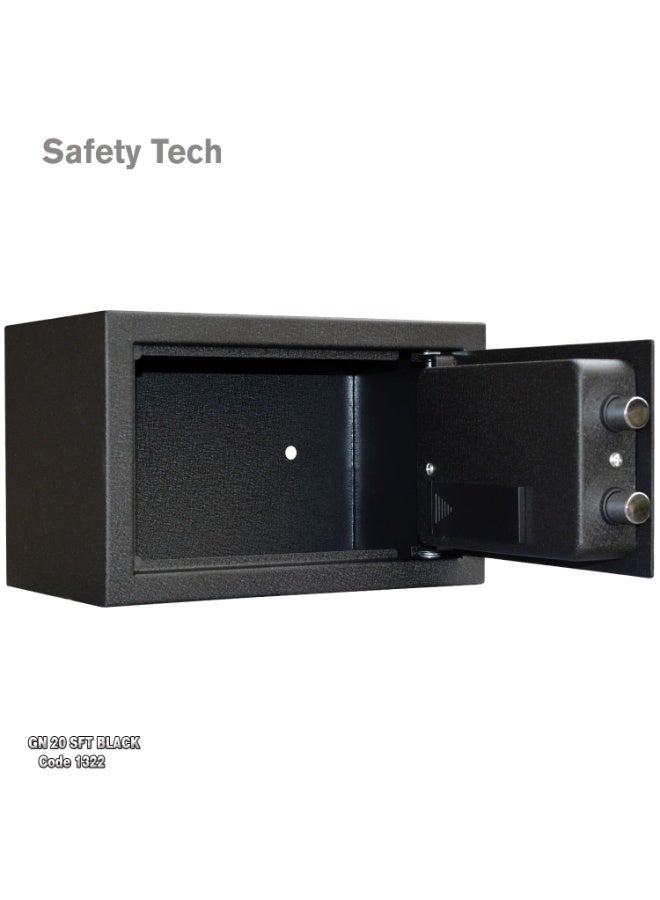 Safety Tech Biometric Fingerprint Personal Safe with 2 Emergency Keys and Two-Factor Authentication, 31*20*20 - Image 5