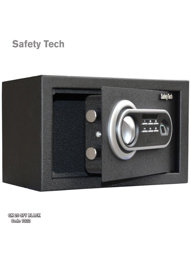 Safety Tech Biometric Fingerprint Personal Safe with 2 Emergency Keys and Two-Factor Authentication, 31*20*20 - Image 3