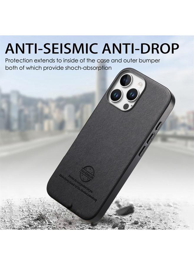 S-TOP Case For iPhone 11 Twill Fabric Leather Skin Back Phone Case - Image 5