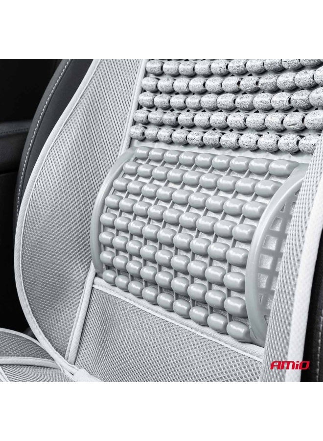 AMIO Car Seat Cushion with Lumbar Support – Breathable Cooling Mat for Comfortable Driving - Image 3