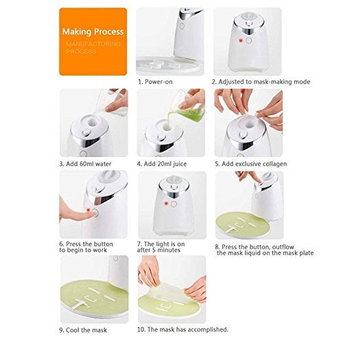 Cimenn Face Mask Machine, Intelligent DIY Facial Mask Maker for Collagen Fruit Vegetable Automatic Face Cream Making for SPA Face Mask Skin Care - Image 4
