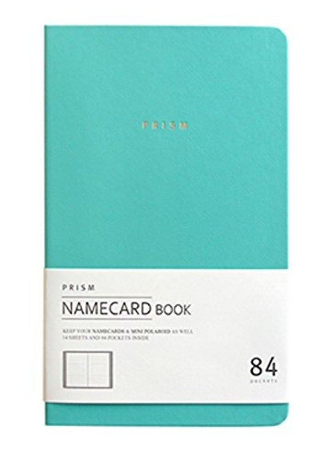 INDIGO Prism Name Card Book - Business Card Holder, Organizer, Instax Mini Photo Album (Mint) - Image 1