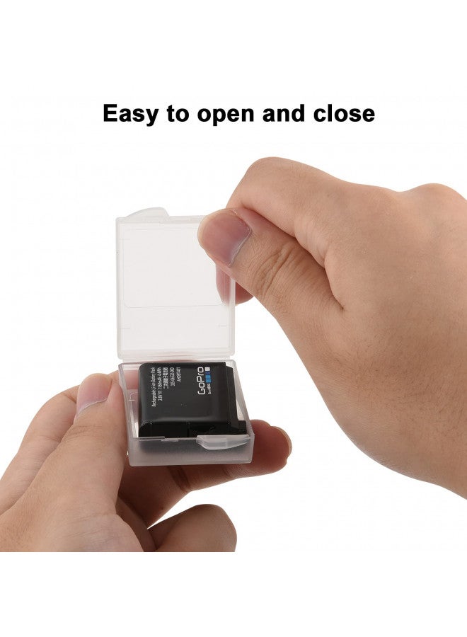 Cosmos Pack of 6 Plastic Protective Storage Case Boxes Holder Compatible with GoPro Hero Battery Frosted Clear Color - Image 4