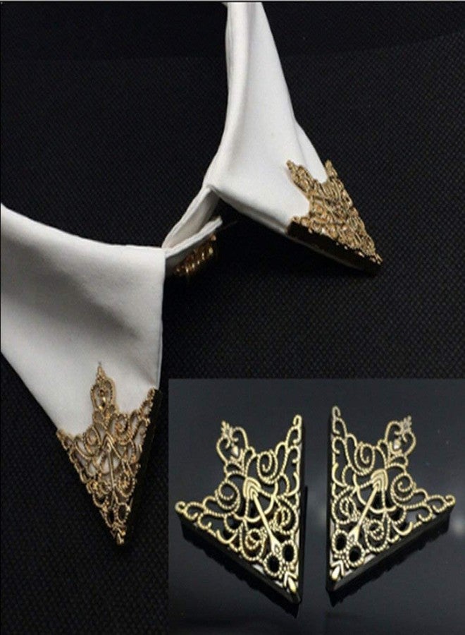 FURE Grill Triangular Collar Pins (Antique Golden) - Image 3