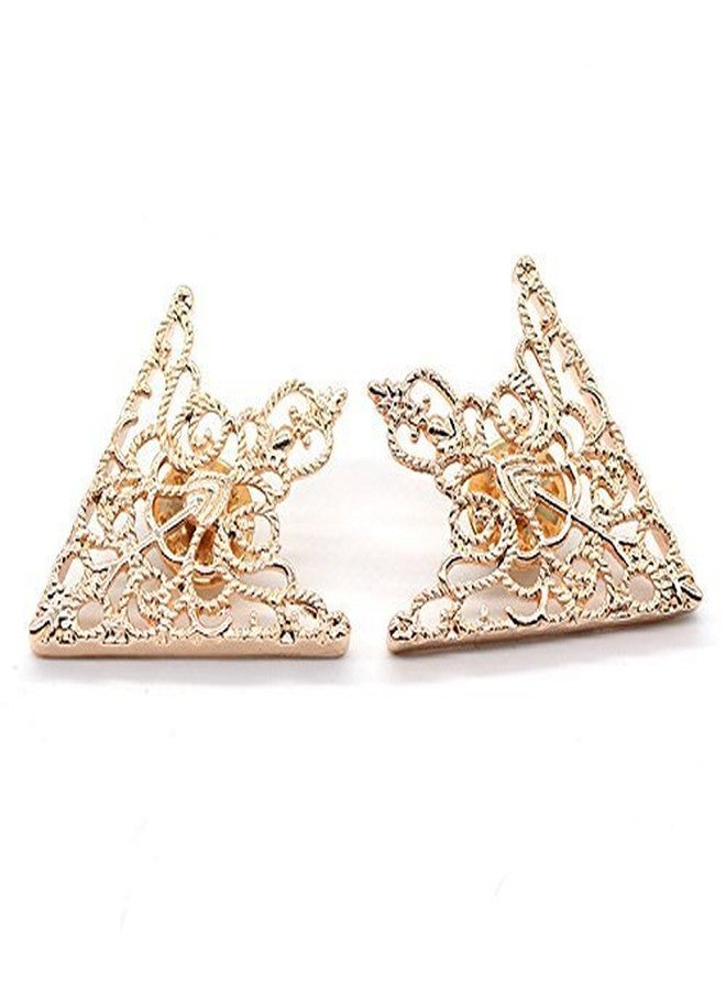 FURE Grill Triangular Collar Pins (Antique Golden) - Image 1