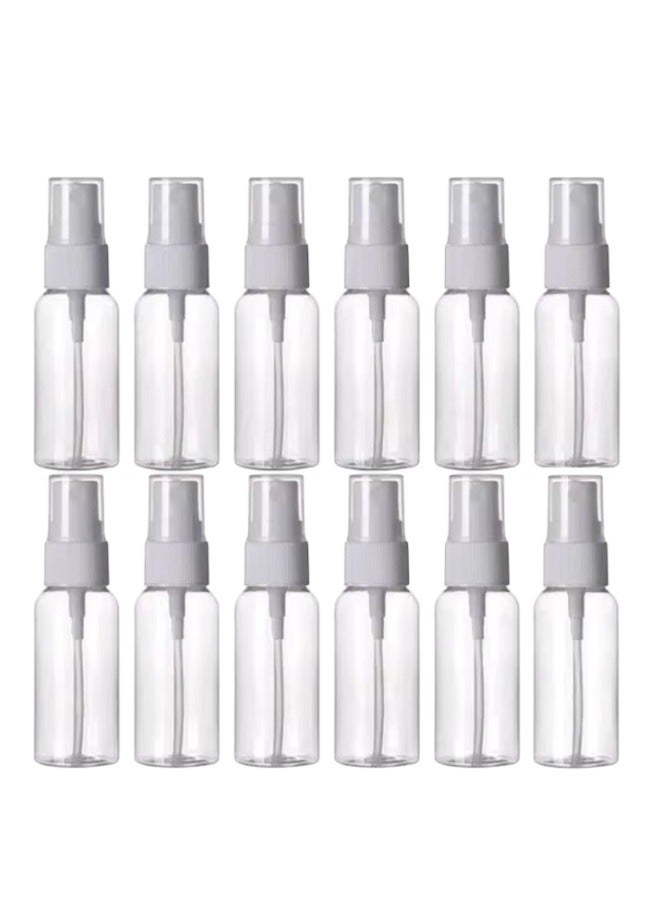 Glowudz Glowudz 12 Pcs Plastic Empty Spray Bottles White 75ml  - Image 1