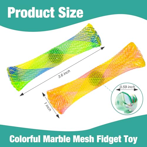 YUQILIN 120 PCS Fidget Toys Marble Mesh Fidget Toys Bulk Stress Relief Sensory Colorful Fidget Toy Set for Adults with ADHD ADD OCD Autism for AntiAnxiety Enhance Focus - Image 5