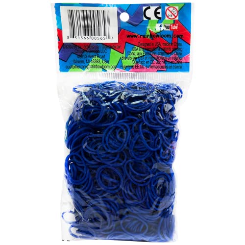 Rainbow Loom Solid Bands-Navy Blue - Image 1
