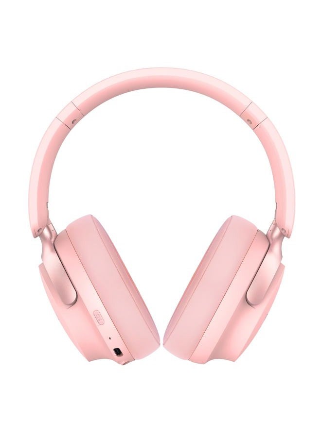 RORSOU B8 Bluetooth Headphones Over Ear, 6 EQ Music Modes and 50H Playtime Deep Bass Wireless Headphones with Mic, Lightweight Folding HiFi Stereo Headset for iPad/Travel/Tablet/PC/Home Pink - Image 2