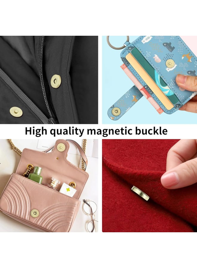 50Sets Gold Color ,Magnetic Button Clasp Snaps 18mm, for Purse Magnetic Clasp for Bag Closure Magnetic snap Button Replacement Set. Great for Sewing, Craft, Purses, Bags, Clothes, Leather  - Image 4