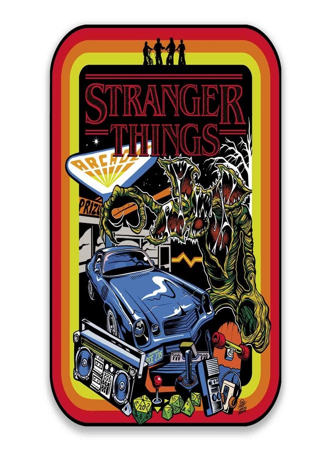 Open Road Brands Stranger Things Metal Sign - Vintage Stranger Things Wall Decor for Bedroom, Man Cave or Movie Room - Image 1