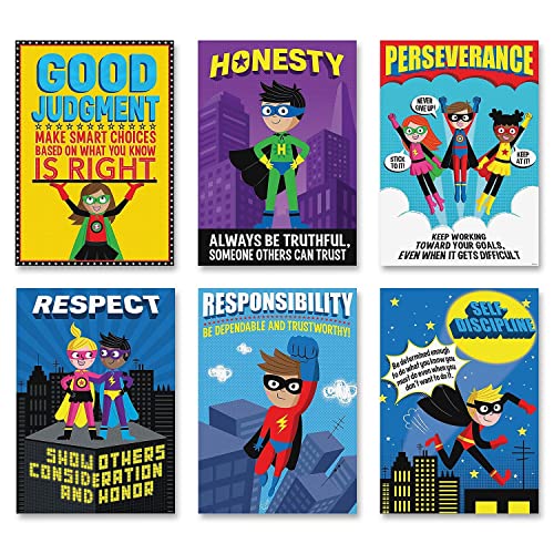 Creative Teaching Press CTP Superhero Character Education, Inspirational Posters, Six Pieces 5649-CK - Image 2