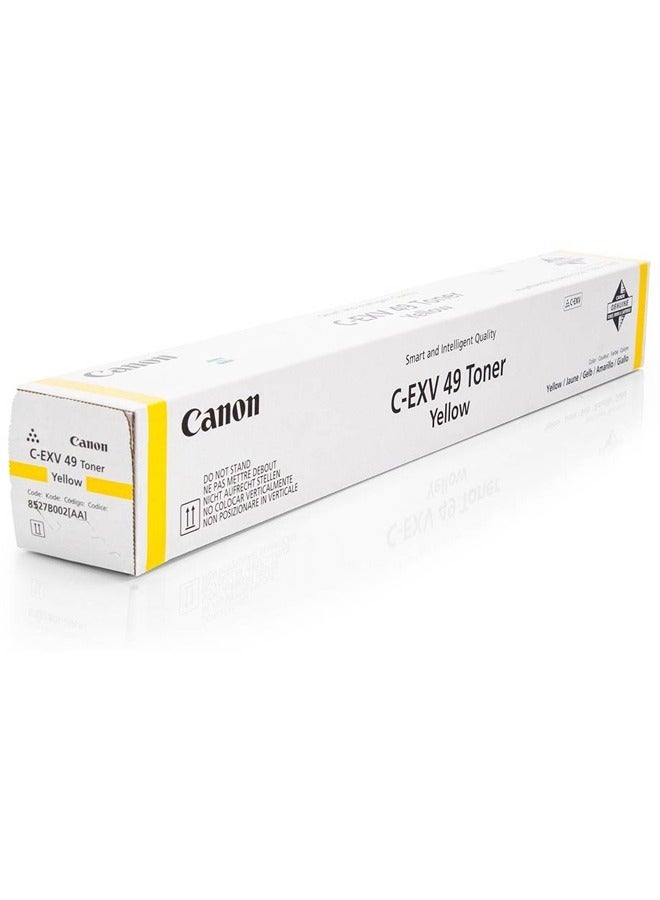 Canon C-EXV49 Toner Cartridge Yellow Yellow - Image 1