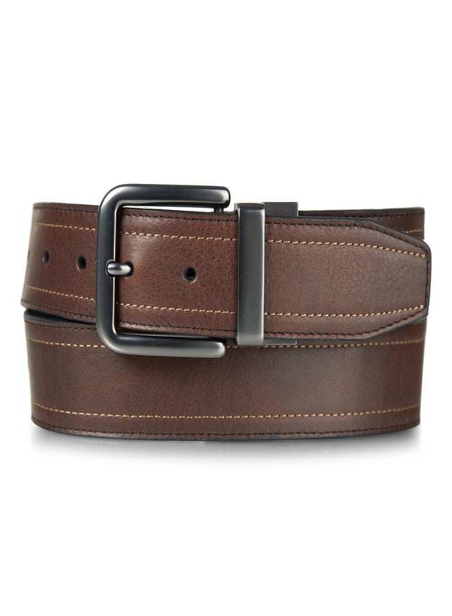 Wolverine Men Rugged Boot Leather Work Belt, Reversible-Black/Brown, 36" - Image 1