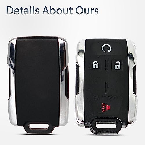 SUPALAND Key Fob Shell Case Replacement Fits for Chevy Silverado Colorado GMC Canyon Sierra 2014 2015 2016 2017 2018 2019 2020 2021 Keyless Entry Remote Control 4 Button Pad Outer Cover M3N-32337100 - Image 5