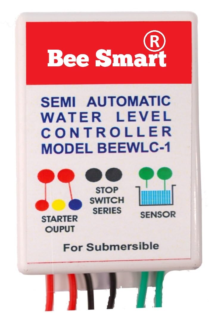 Bee Smart Semi automatic Water Level Controller Manual On, Auto Off, For Only Contacter Type submersible starter Model BEEWLC-1 - Image 1