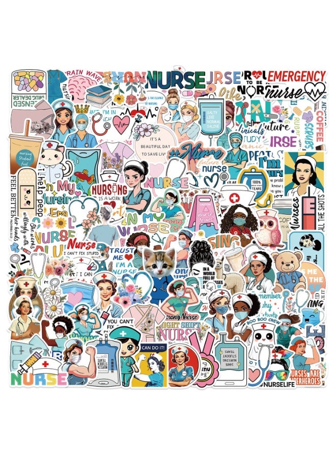 100 PCS Funny Nurse Medical Stickers Nursing Accessories for Nurses Nursing Stickers Healthcare Funny Nurse Gifts - Image 1