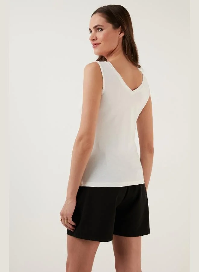 Lela  Lela Slim Fit V-Neck Thick Strap 2-Pack Blouse Women's Blouse 5864384S2 for Women | Best Price UAE