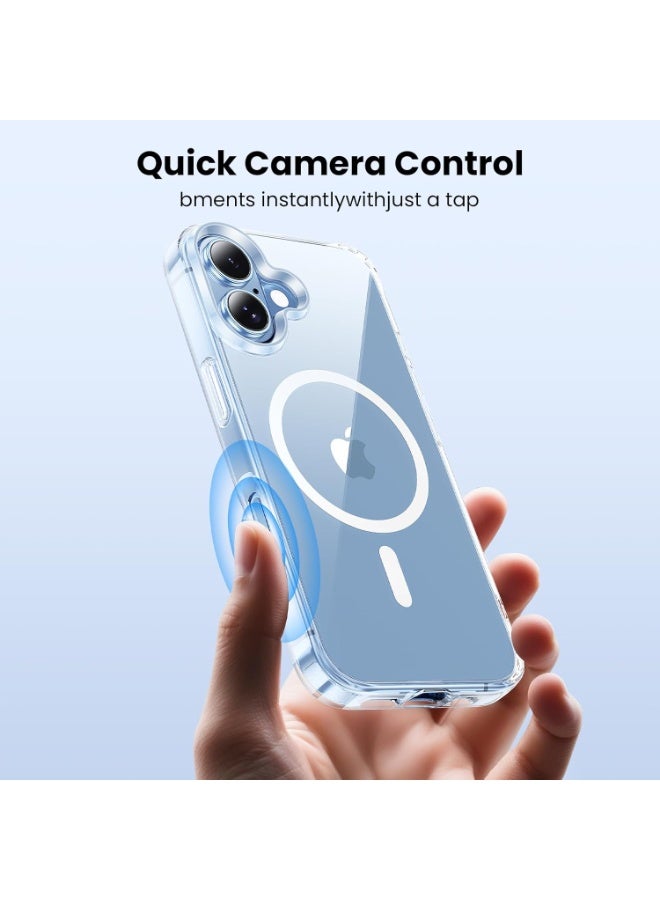 بورتوني جراب iPhone 17، غطاء مغناطيسي شفاف لهاتف iPhone 17، جراب هاتف واقٍ مضاد للخدش والصدمات لهاتف iPhone 17 مقاس 6 بوصات - Image 3