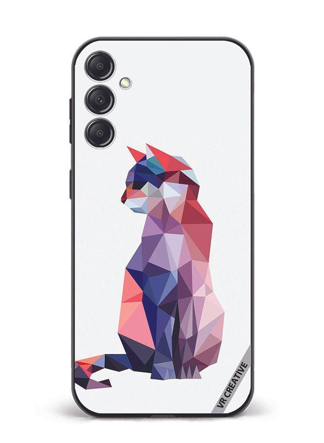 VR CREATIVE Protective Case Cover For Samsung Galaxy M14 Cat Design Multicolour - Image 1