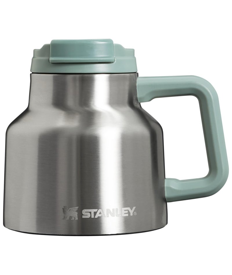 Stanley The Tough-To-Tip Admiral's Mug Hammertone - Non-Spill Coffee Mug, Durable Design for Busy Mornings and Office Hours - 20 Oz - Stainless Steel - Image 1