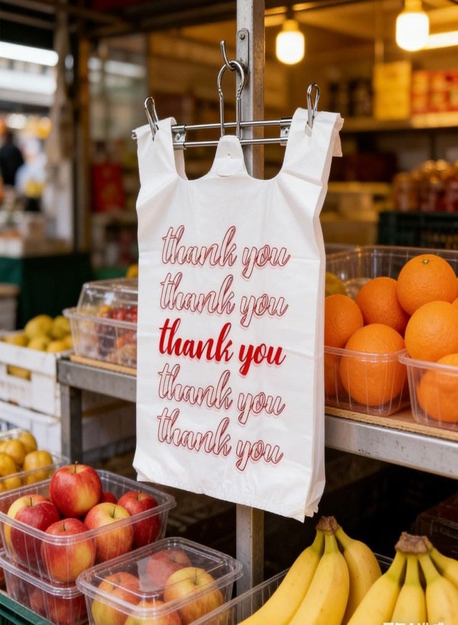 TEMIREN T-shirt grocery store plastic bag holder shopping bag dispenser supermarket 2 pieces for restaurant, business, office, home, kitchen - Image 2