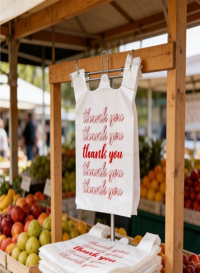 TEMIREN T-shirt grocery store plastic bag holder shopping bag dispenser supermarket 2 pieces for restaurant, business, office, home, kitchen - Image 4