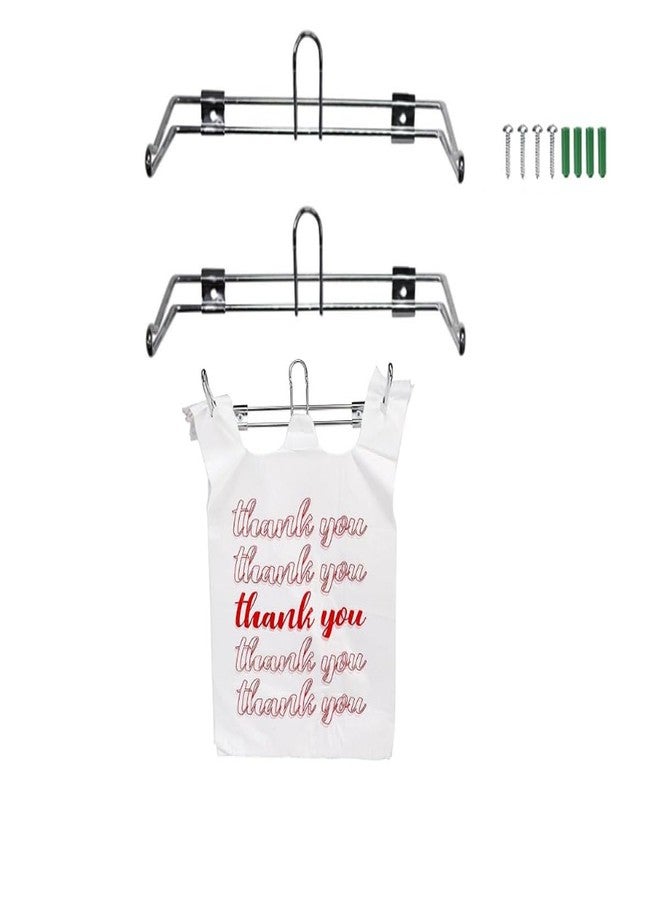TEMIREN T-shirt grocery store plastic bag holder shopping bag dispenser supermarket 2 pieces for restaurant, business, office, home, kitchen - Image 1