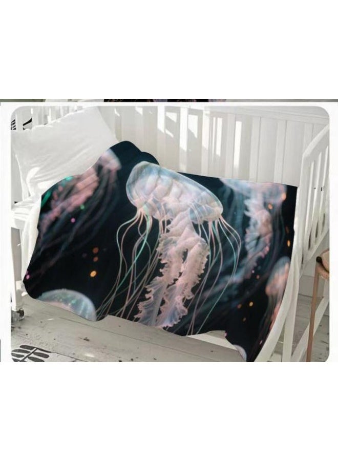 عام بطانية رقيقة من الفانيلا الكرتونية للأطفال والرضع (دافئة ومريحة، ومناسبة للنوم والألعاب) 70 سم * 100 سم - Image 1