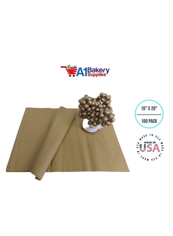 A1 Bakery Supplies Antique Gold Tissue Paper 15 inch x 20 inch 100 Sheets Premium Gift wrap Paper - Image 5