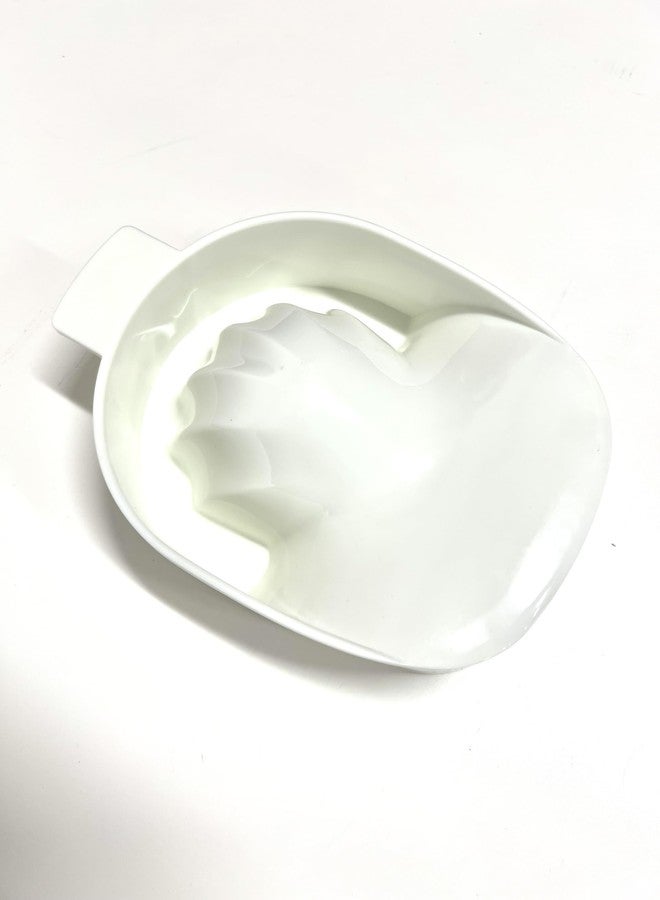 Donna Manicure Bowl Nail Soaking Bowl, Acetone Soak Off Bowl Dip Remover for Nails Manicure Care Soak Bowl White - Image 1