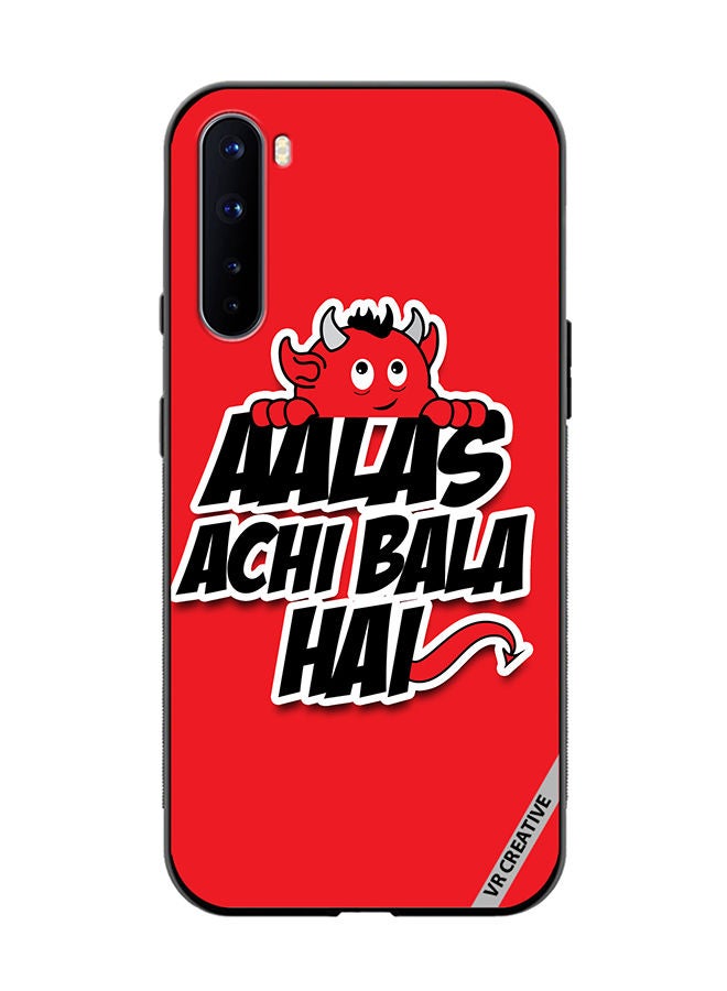 VR CREATIVE Protective Case Cover For OnePlus Nord Aalas Achi Bala Hai Hindi Quote Design Multicolour - Image 1