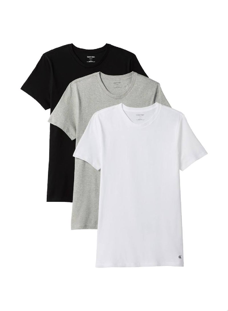 CALVIN KLEIN 3 Pack Crewneck T-Shirts - Cotton Classics - Image 1