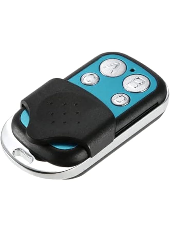 erorex 4 Key 433 Remote Rf Remote 433Mhz 4 Button Durable Design Stylish Key Ring Compatible With Rfr2 Slampherr2 4Chpror3 Rf Bridge 433 Tx. 【Blue With Black】  - Image 1