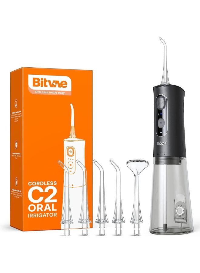 Bitvae Water Dental flosser for Teeth, Cordless Water Teeth Cleaner Picks, IPX7 Waterproof Water Flosser, 3 Modes 6 Jet Tips, USB Rechargeable Water Dental Picks for Cleaning - Image 1