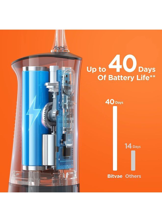 Bitvae Water Dental flosser for Teeth, Cordless Water Teeth Cleaner Picks, IPX7 Waterproof Water Flosser, 3 Modes 6 Jet Tips, USB Rechargeable Water Dental Picks for Cleaning - Image 4