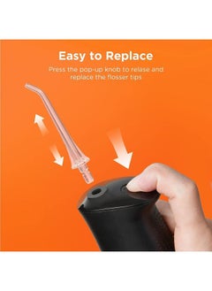 Bitvae Water Dental flosser for Teeth, Cordless Water Teeth Cleaner Picks, IPX7 Waterproof Water Flosser, 3 Modes 6 Jet Tips, USB Rechargeable Water Dental Picks for Cleaning  - Image 2
