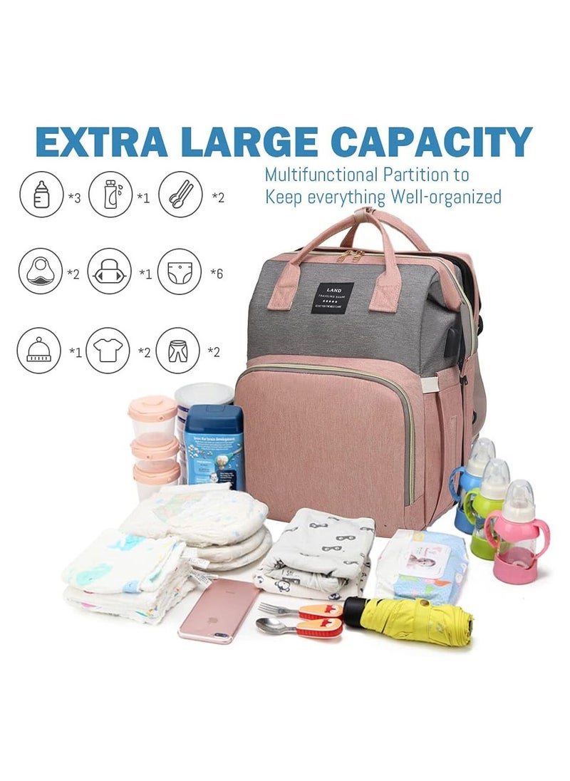 Generic - Water resistant Baby Diaper Bag Travel Backpack with seat and changing station Bag for Boys and Girls Large Capacity Baby Registry Newborn Baby Essential Gifts - Image 1