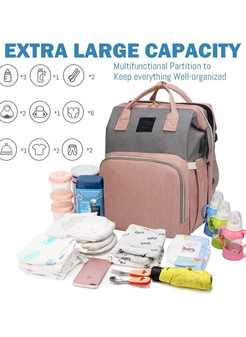 Generic - Water resistant Baby Diaper Bag Travel Backpack with seat and changing station Bag for Boys and Girls Large Capacity Baby Registry Newborn Baby Essential Gifts - Image 1