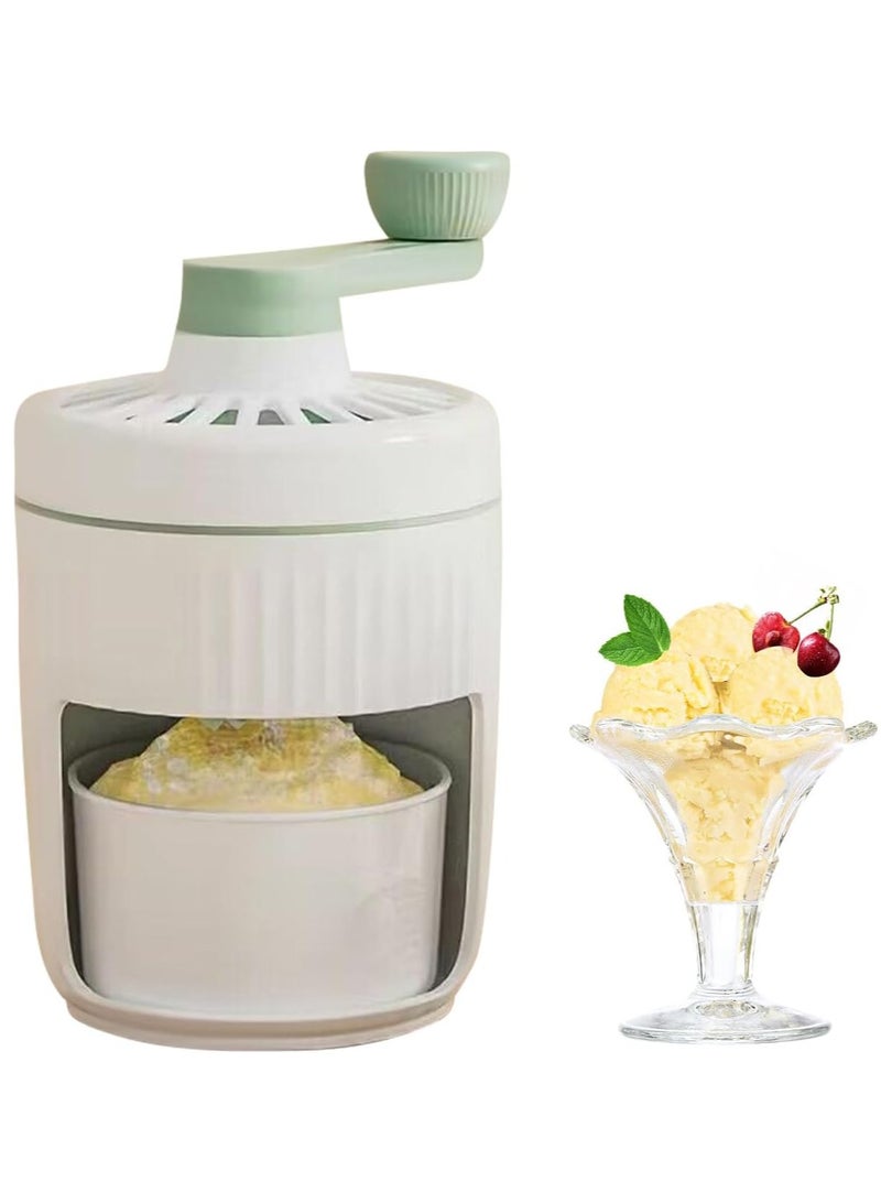 بيوينتي محمولات يدوية لكسارة الجليد الدوارة، محمصة ثلج صغيرة منزلية، آلة صنع الثلج المخروطي، آلة صنع الثلج المخروطي المشغولة باليد من أجل المنزل - Image 1