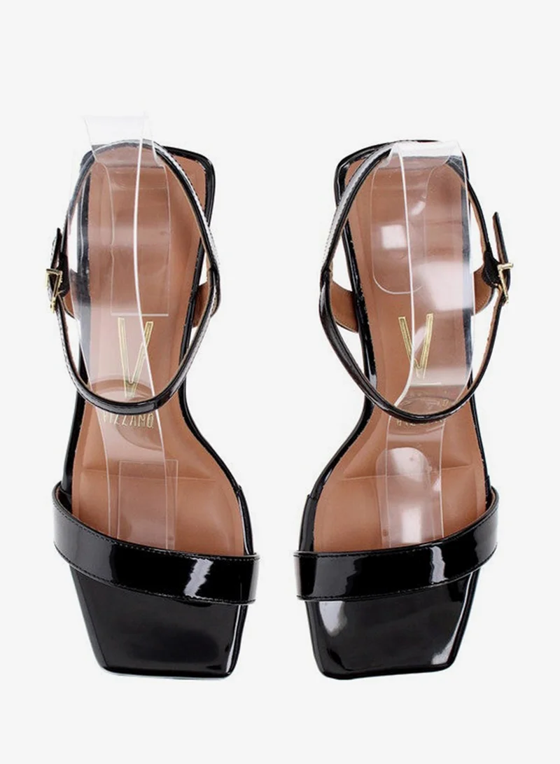 VIZZANO Black Heels Sandal for Women – Stylish Ladies Heel Sandals & Sling Back Heels for Girls for Women | Best Price UAE
