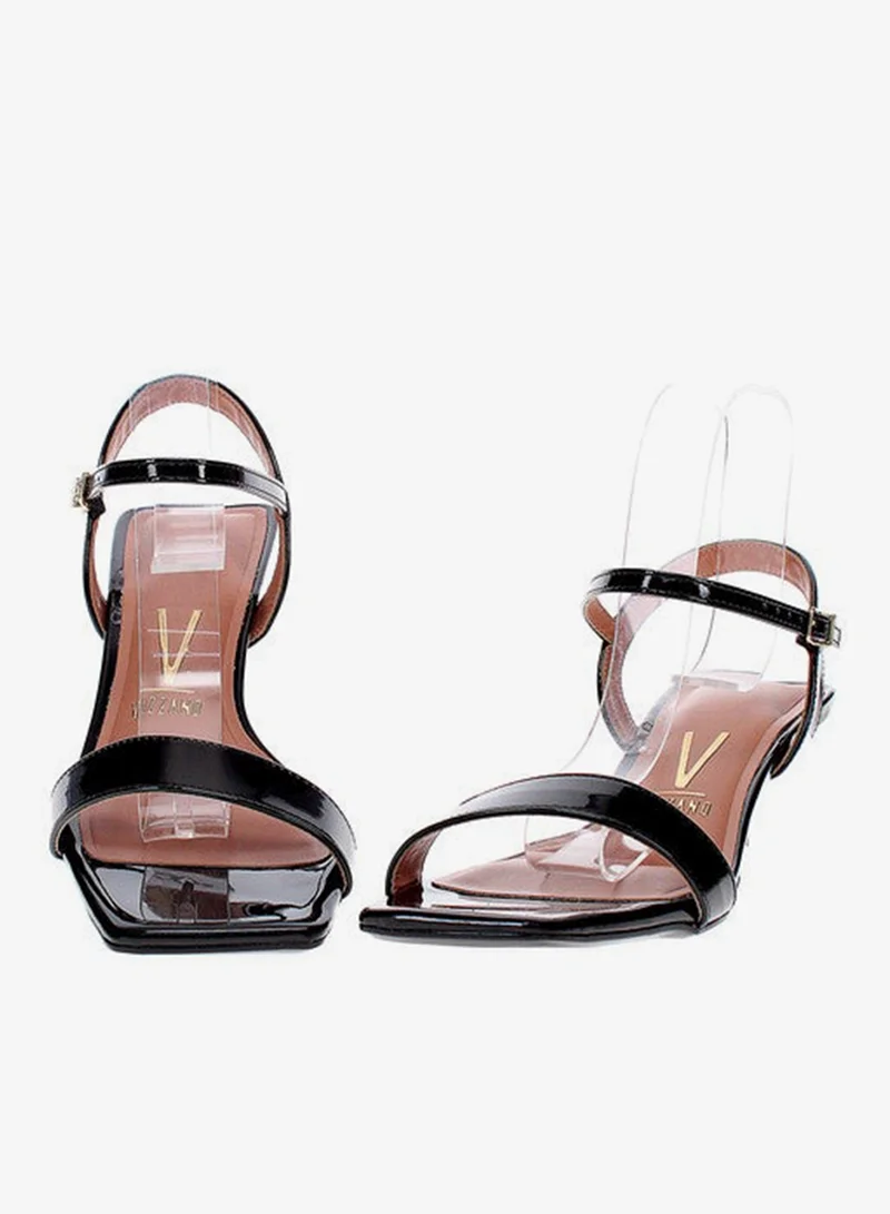VIZZANO Black Heels Sandal for Women – Stylish Ladies Heel Sandals & Sling Back Heels for Girls for Women | Best Price UAE