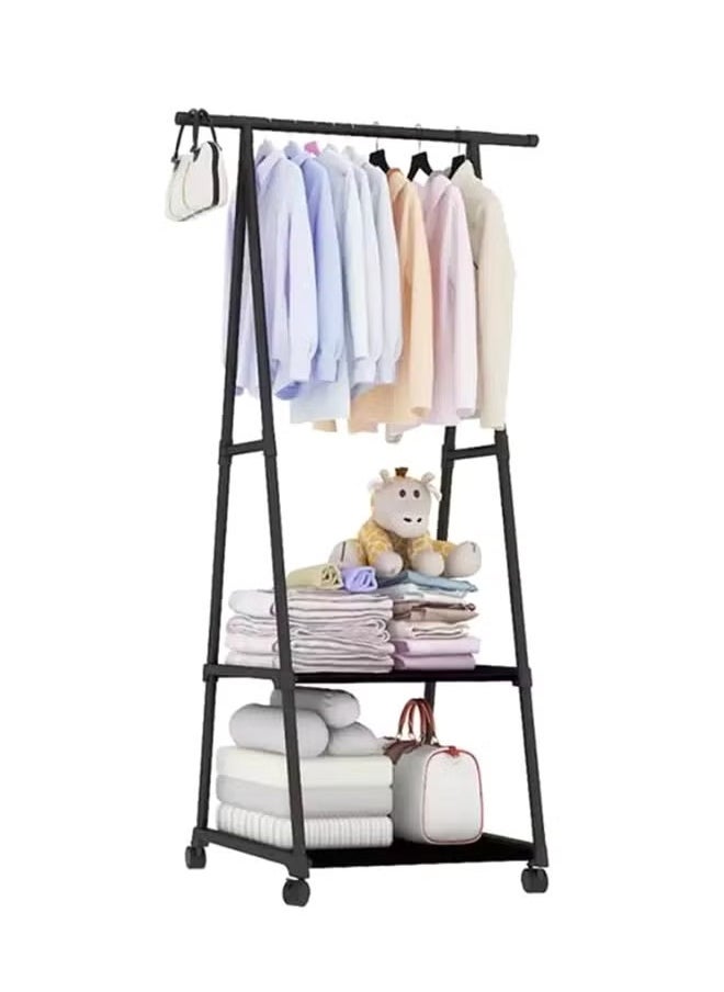 Generic Multi-function Triangle Coat Rack with Removable Design Floor Standing Hanging Clothes Organizer on Wheels Ideal for Bedroom Entryway Living Room Space-Saving Storage Solution for Coats, Hats, Scarves & Bags  - Image 3