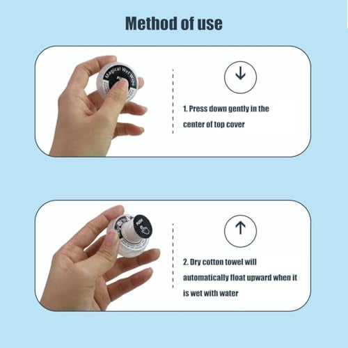 RUSEELA Magical Wet Wipe Tissue Face Towel Disposable Expands with Water Multi Use Ideal For Travel Camping pack of 3 - Image 3