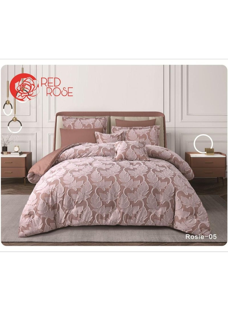 Red Rose Two-piece quilt set, a luxurious summer mattress with excellent medium filling, consisting of 8 pieces / king size 240*260 