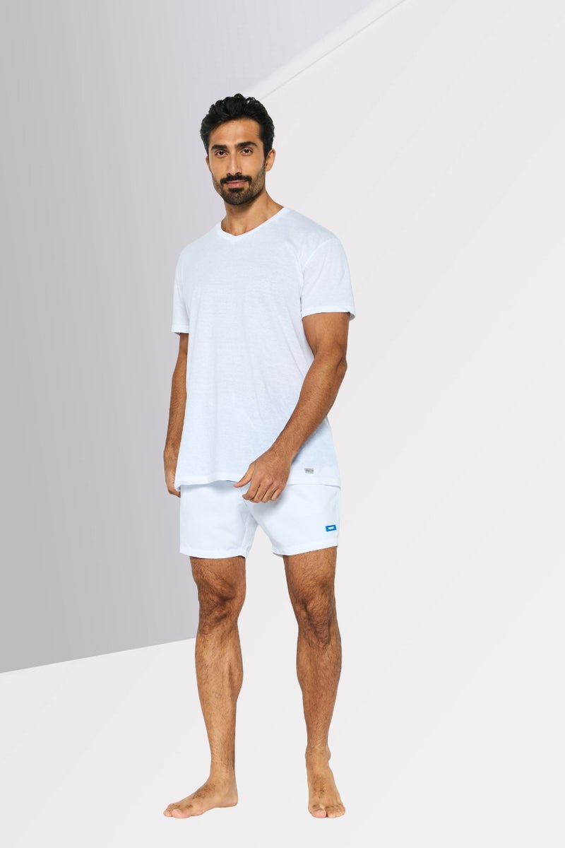 DKNY Men Brand Logo Board Shorts, Blue - Image 2