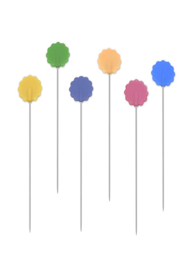 دريتز دبابيس Dritz 68 ذات رأس مسطح، على شكل زهرة، 2 بوصة (50 قطعة) - Image 4