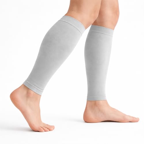Dr Helix Dr. Helix Unisex Grey Calf Support - Compression Sleeve for Leg Pain Relief, Muscle Recovery & Injury Prevention, Lightweight & Breathable Design - (Pack of - 1) - Image 5